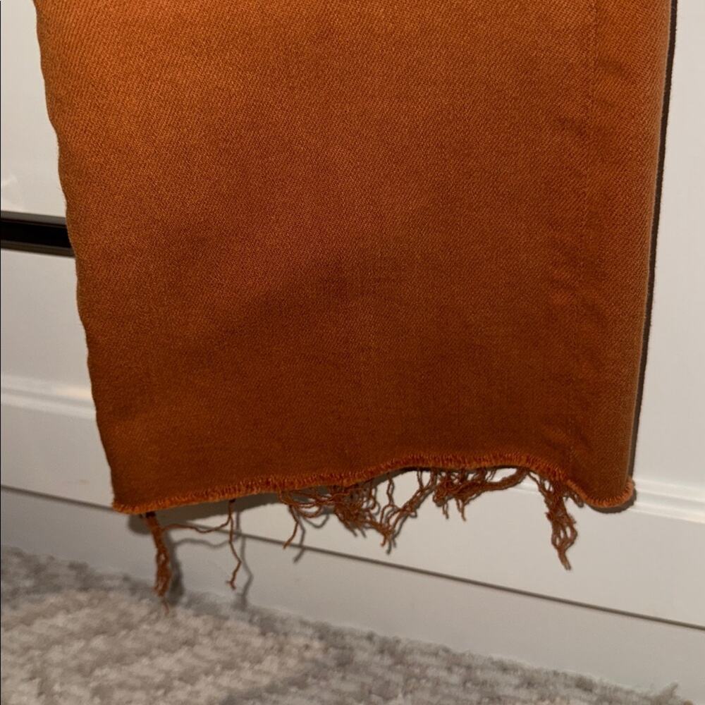 Mother The Pixie Insider Ankle Fray Button Fly Wash Leather Brown Play Date 26 - Picture 5 of 10